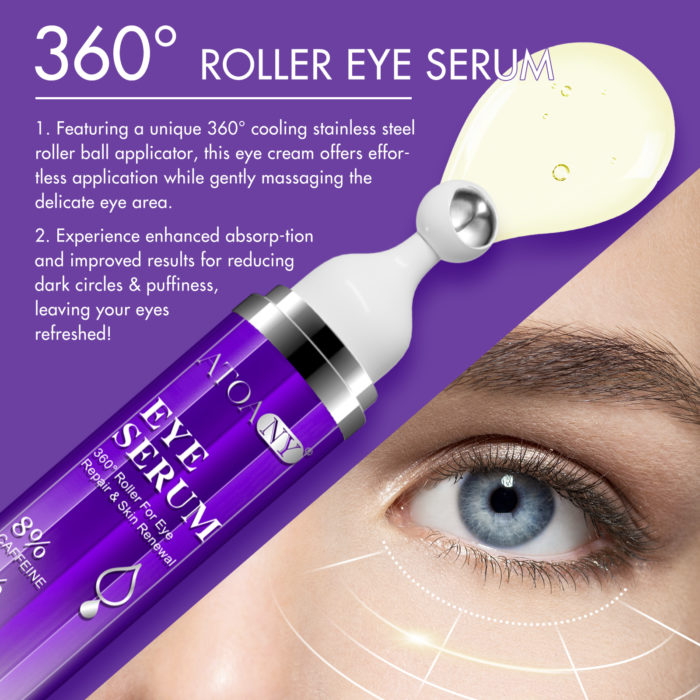 ATOANY OČESNI SERUM 360° masažni valjček za obnovo oči in kože - slika 3